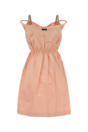Salmon satin dress MIU MIU (MF6040SOOO18BE)