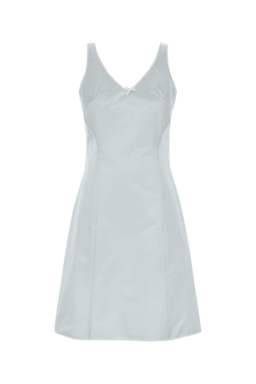 Light blue satin dress MIU MIU (MF6042SOOO18BE) Light blue satin dress MIU MIU (MF6042SOOO18BE)