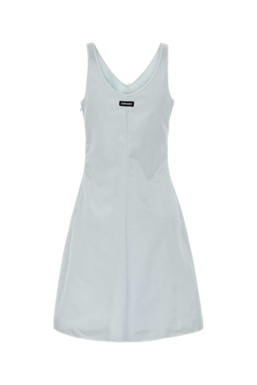 Light blue satin dress MIU MIU (MF6042SOOO18BE) Light blue satin dress MIU MIU (MF6042SOOO18BE)