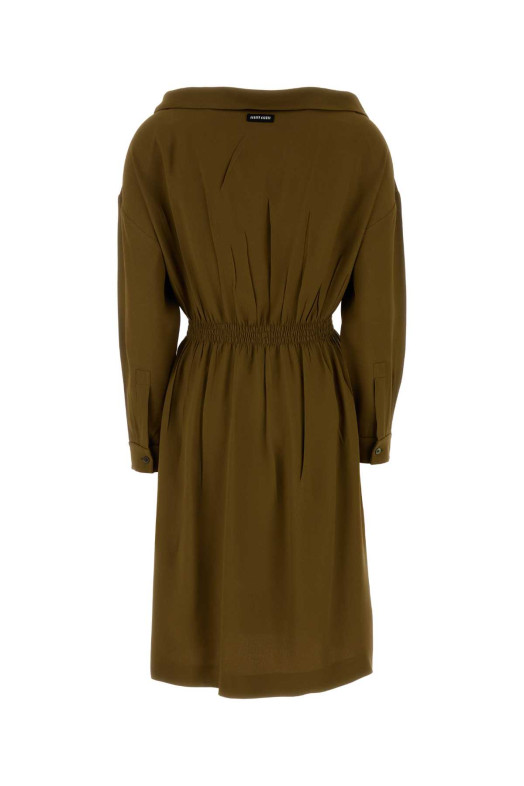 Olive green sable dress MIU MIU (MF6052SOOO16Z1)