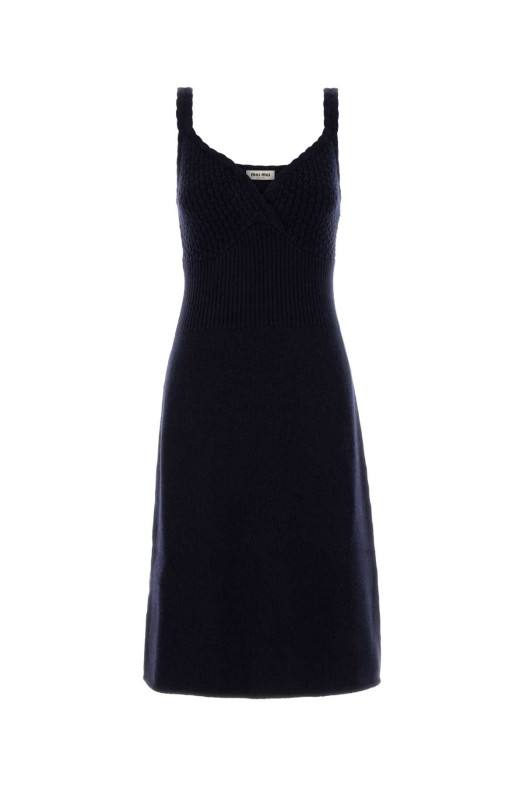 Navy blue wool dress Blue MIU MIU (MMA913SOOO18H1)