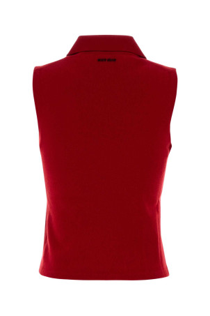 Кашемірова сорочка-поло з тростини MIU MIU (MML00DSOOO18A9) Кашемірова сорочка-поло з тростини MIU MIU (MML00DSOOO18A9)