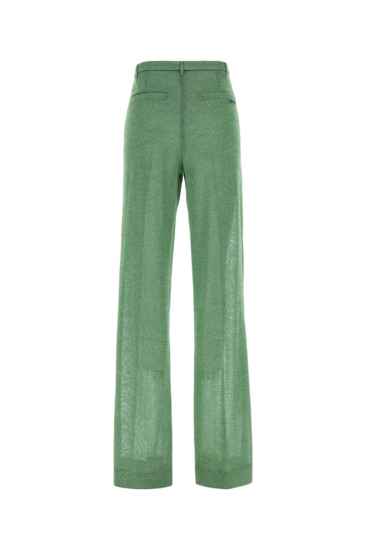 Green viscose blend pant MIU MIU (MMP284SOOO176X)