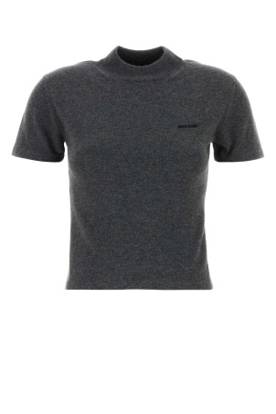 Charcoal cashmere sweater MIU MIU (MMR451SOOO18A9) Charcoal cashmere sweater MIU MIU (MMR451SOOO18A9)