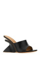 Black leather Jug mules Black OFF WHITE (OWIJ042S24LEA001) Black leather Jug mules Black OFF WHITE (OWIJ042S24LEA001)