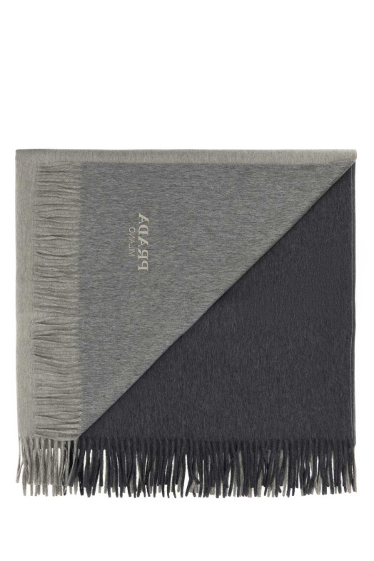 Two-tone cashmere blend blanket PRADA (OX1012H068)