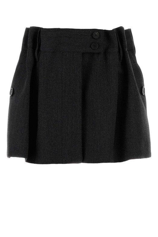 Embroidered wool mini skirt PRADA (P132ZGSOOO17YU) Embroidered wool mini skirt PRADA (P132ZGSOOO17YU)