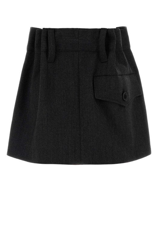 Embroidered wool mini skirt PRADA (P132ZGSOOO17YU) Embroidered wool mini skirt PRADA (P132ZGSOOO17YU)