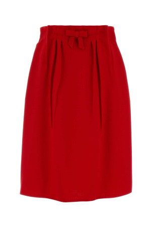 Red wool skirt PRADA (P134ZGSOOO18CS) Red wool skirt PRADA (P134ZGSOOO18CS)