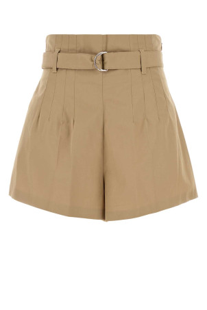 Бежеві шорти з попліну PRADA (P205IHSOOO1XV2) Бежеві шорти з попліну PRADA (P205IHSOOO1XV2)