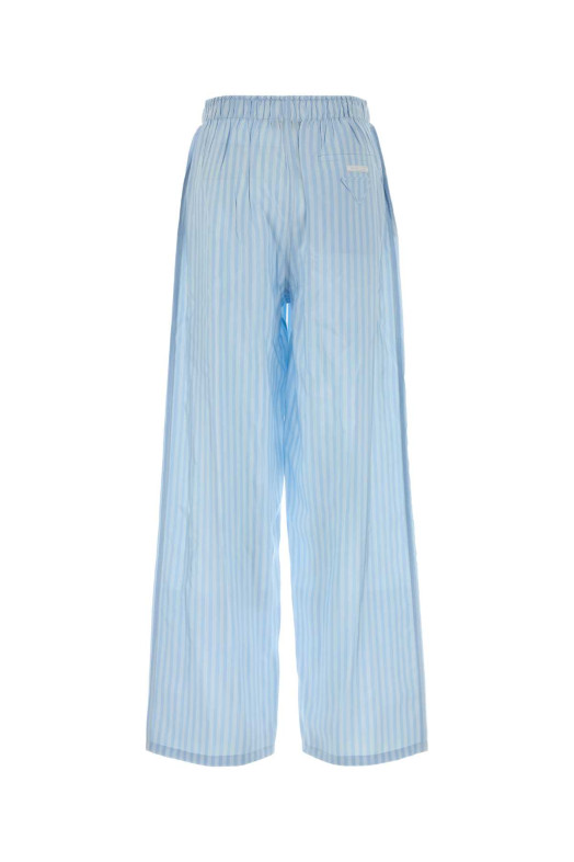 Шовкові піжамні штани з вишивкою PRADA (P269JSOOO1C2C)