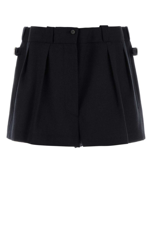 Midnight blue wool shorts Blue PRADA (P273JGSOOO17YU)