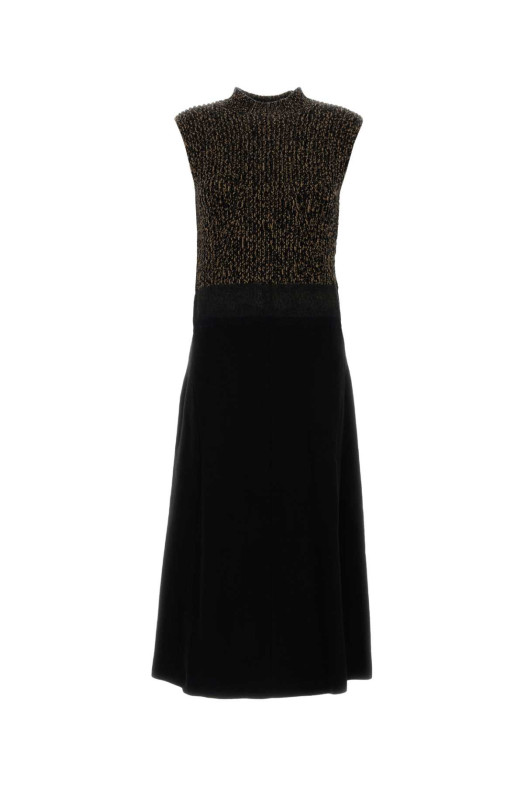 Two-tone wool blend dress Black PRADA (P3Q20RSOOO17Z6)