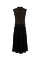 Two-tone wool blend dress Black PRADA (P3Q20RSOOO17Z6)