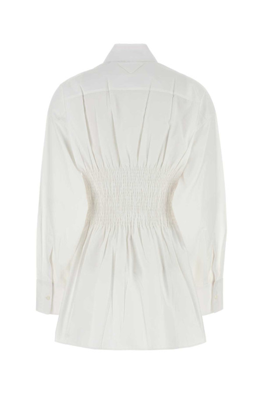 White poplin shirt Black PRADA (P401IRSOOO1XV2)