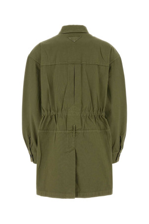 Армійська зелена бавовняна куртка PRADA (P620SSOOO16IH) Армійська зелена бавовняна куртка PRADA (P620SSOOO16IH)