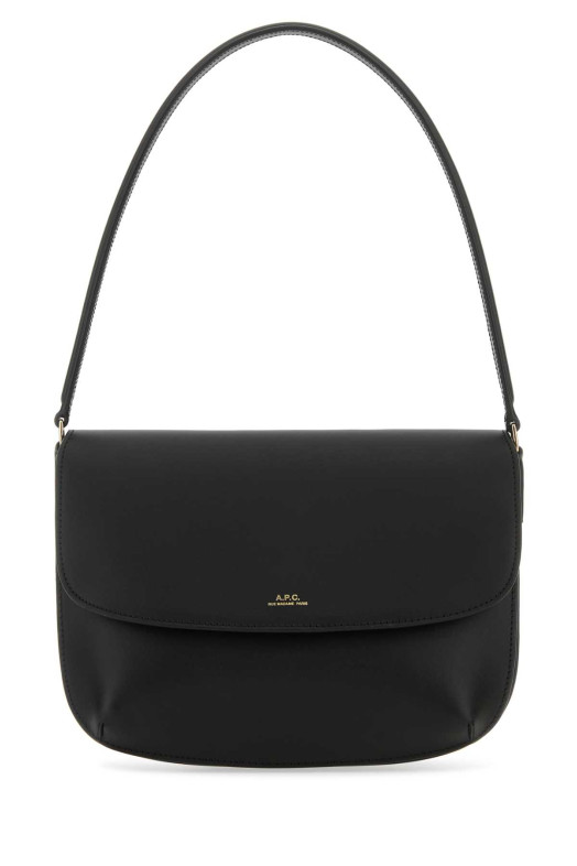 Black leather Sara shoulder bag Black A.P.C. (PXAWVF61526)