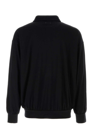 Black wool polo shirt NANAMICA (S25FH067E)