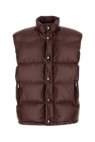 Chocolate Re-Nylon sleeveless down jacket PRADA (SGC996SOOO17XS) Chocolate Re-Nylon sleeveless down jacket PRADA (SGC996SOOO17XS)