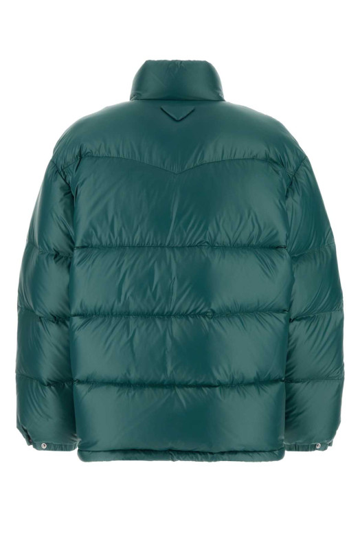 Teal green Re-Nylon down jacket PRADA (SGC997SOOO17XS)