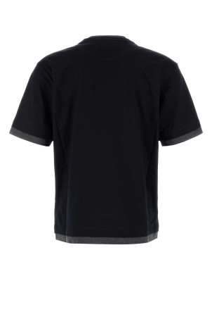 Midnight blue cotton t-shirt PRADA (UJN912SWMO11CD) Midnight blue cotton t-shirt PRADA (UJN912SWMO11CD)