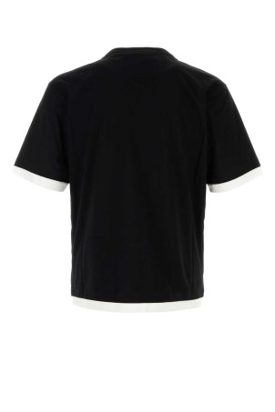 Black cotton t-shirt PRADA (UJN912SWMO11CD) Black cotton t-shirt PRADA (UJN912SWMO11CD)