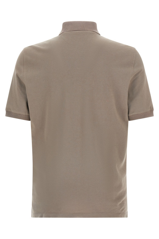 Piqué polo shirt Beige Piqué polo shirt Beige