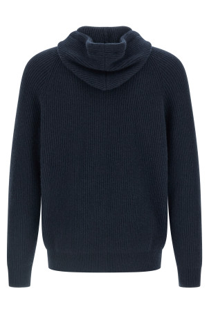 Кардиган з капюшоном Синій BRUNELLO CUCINELLI M22704806GCW425