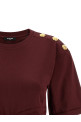 Knotted crop t-shirt Bordeaux Knotted crop t-shirt Bordeaux