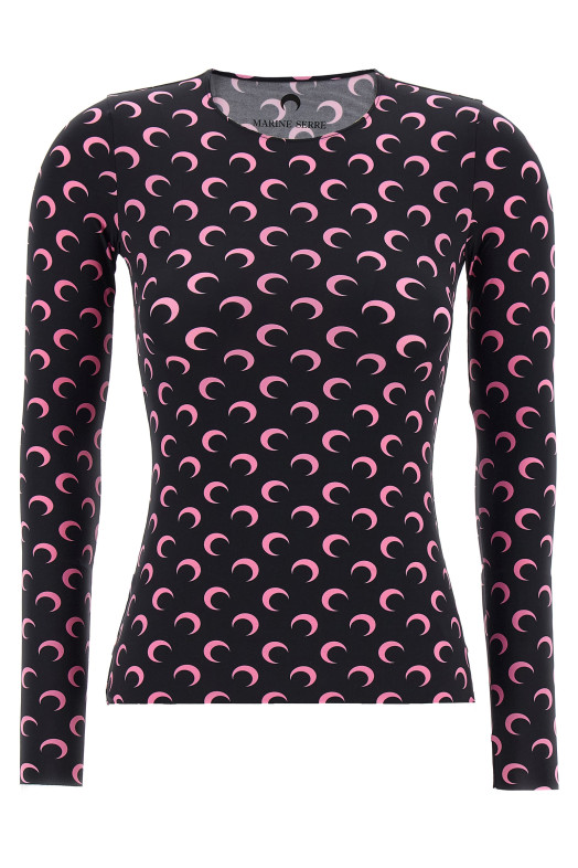 Футболка «Moon Printed Jersey Second Skin» Розовая WTS006ACJER0001BK90