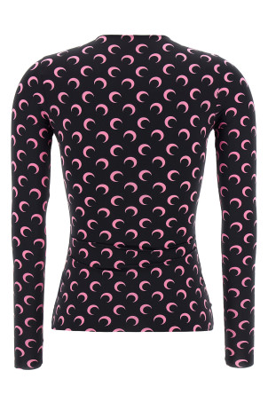 Футболка «Moon Printed Jersey Second Skin» Розовая WTS006ACJER0001BK90