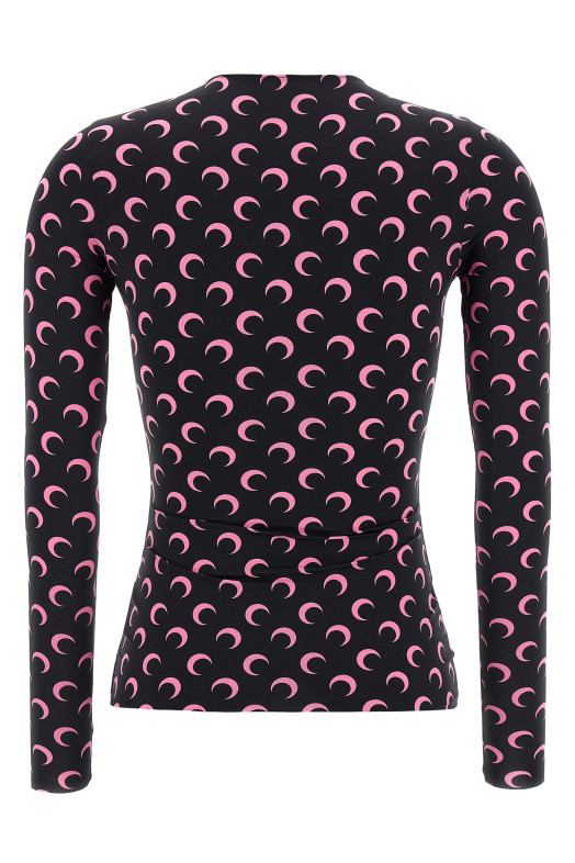 Футболка «Moon Printed Jersey Second Skin» Розовая WTS006ACJER0001BK90