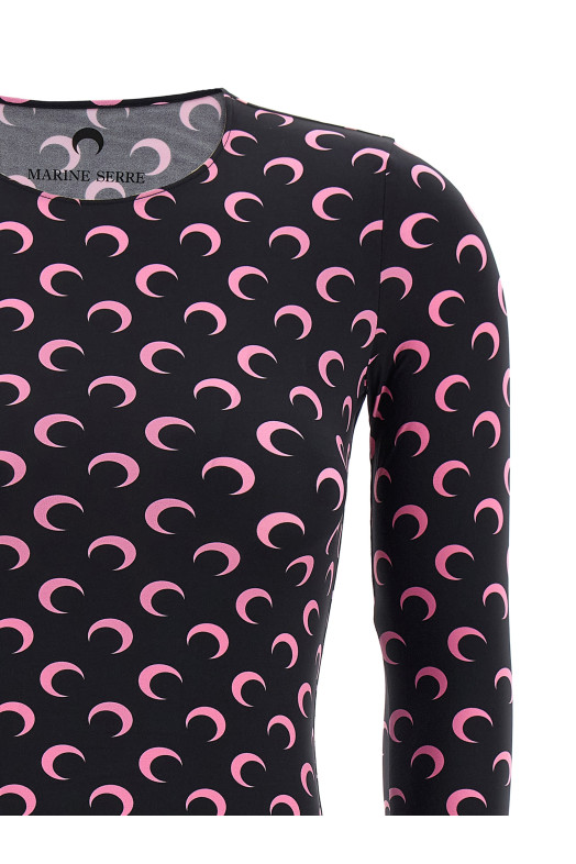 Футболка «Moon Printed Jersey Second Skin» Розовая WTS006ACJER0001BK90