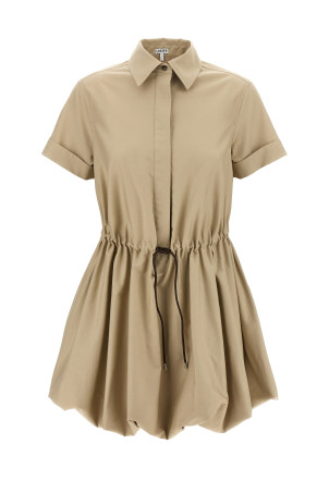 Шкіряна сукня на шнурку Бежева LOEWE S359Y09XJF2140 Шкіряна сукня на шнурку Бежева LOEWE S359Y09XJF2140