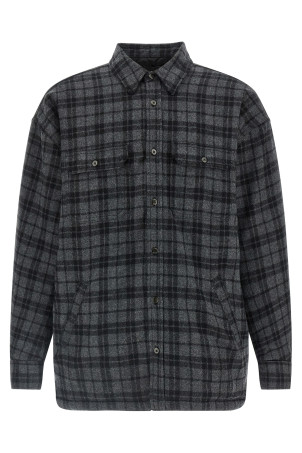 Padded overshirt Gray
