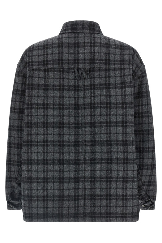 Padded overshirt Gray