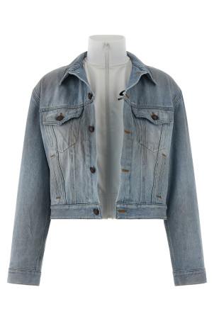 Двухслойная куртка СИНЯЯ BALENCIAGA 849904TTW744200 Двухслойная куртка СИНЯЯ BALENCIAGA 849904TTW744200