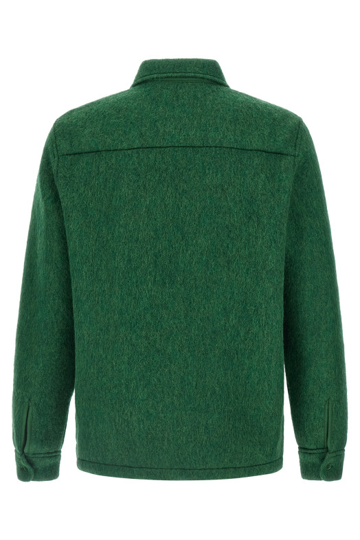 Felt overshirt Green