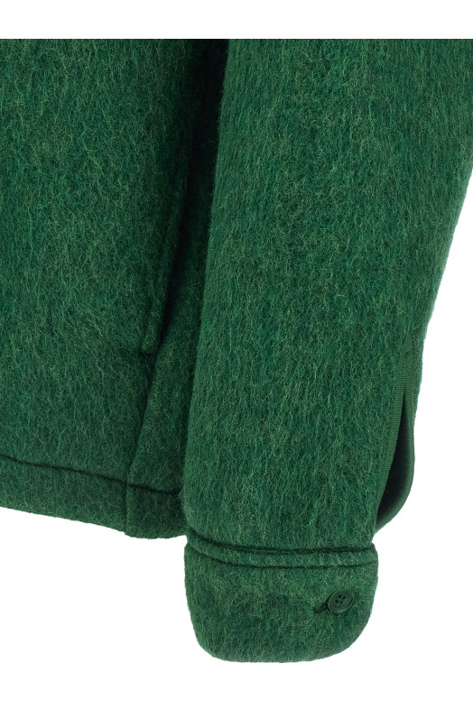 Felt overshirt Green