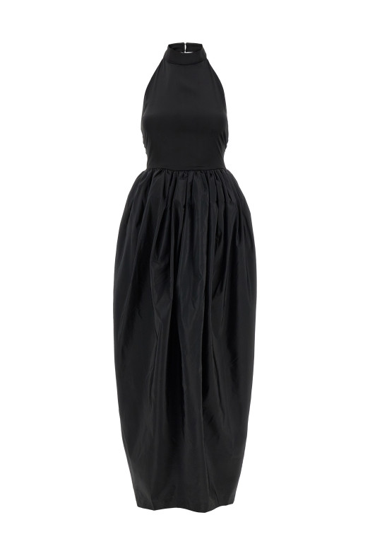 'Satin Taffeta Maxi' dress Black
