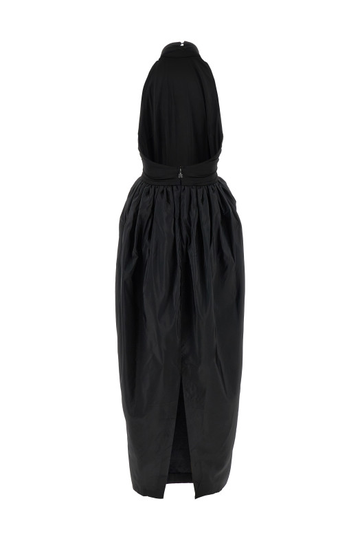 'Satin Taffeta Maxi' dress Black