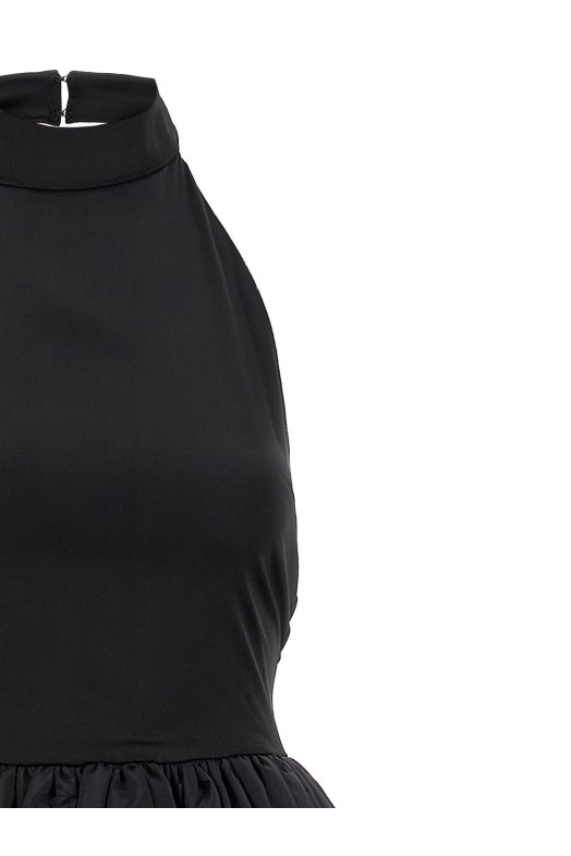 'Satin Taffeta Maxi' dress Black