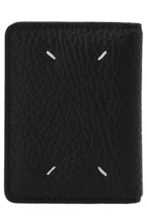 'Stitching' card holder. Black 'Stitching' card holder. Black