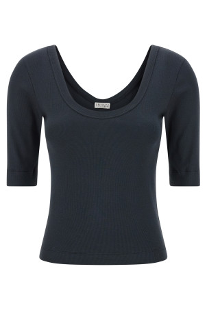 Футболка Monile Blue BRUNELLO CUCINELLI M0TC8FX220C7186 Футболка Monile Blue BRUNELLO CUCINELLI M0TC8FX220C7186