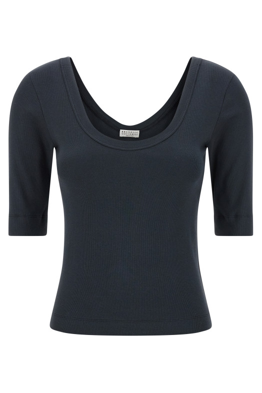 Футболка Monile Blue BRUNELLO CUCINELLI M0TC8FX220C7186