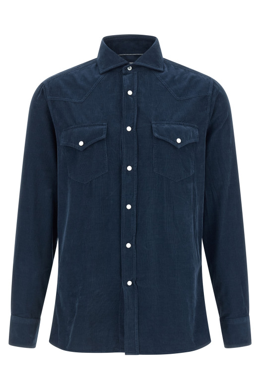 Corduroy shirt Blue