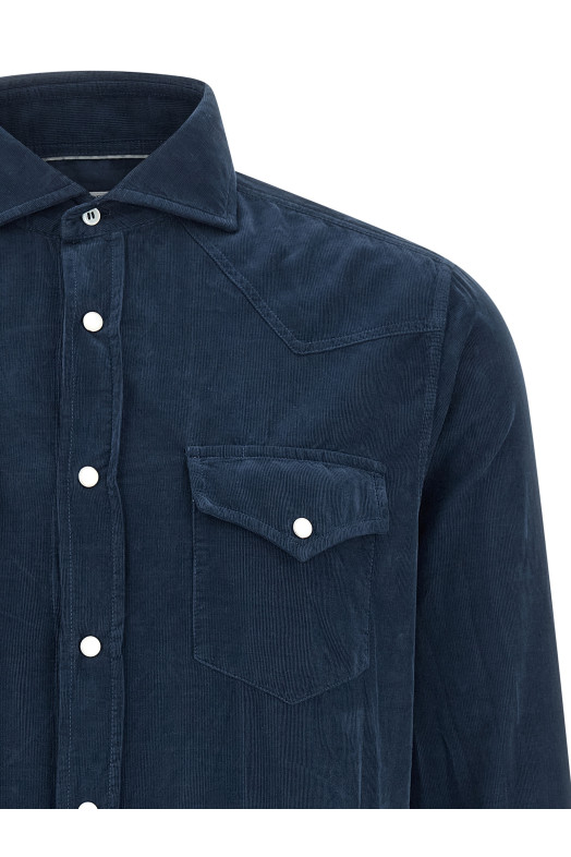 Corduroy shirt Blue