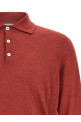 Бритая трикотажная рубашка-поло Красная BRUNELLO CUCINELLI MSY00295CUP87 Бритая трикотажная рубашка-поло Красная BRUNELLO CUCINELLI MSY00295CUP87