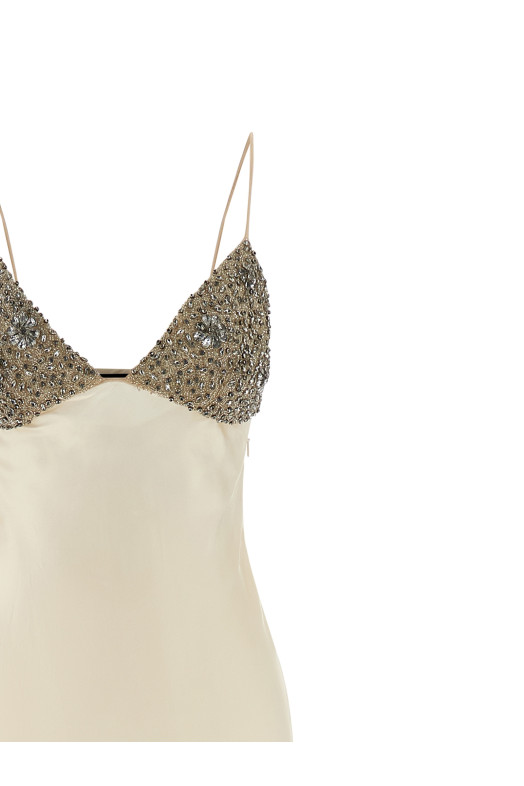 Платье с вышитыми чашками Розовое TWIN SET 252TT213012227 Платье с вышитыми чашками Розовое TWIN SET 252TT213012227