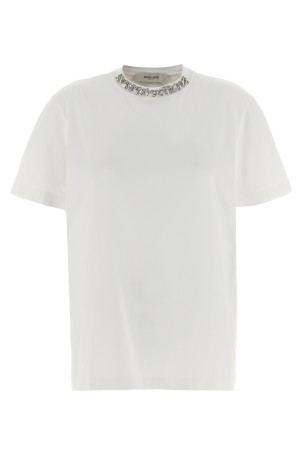 Crystal crew neck t-shirt White